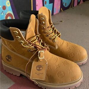 Louis Vuitton Timberland 6" Ankle Boot Wheat Monogram